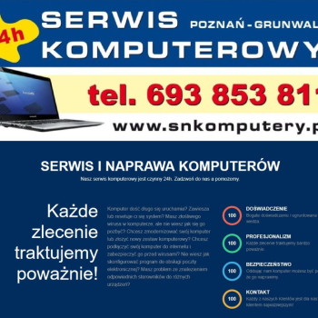 Ogłoszenie - Serwis komputerowy 24H - Poznań - 1,00 zł