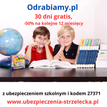 Ogłoszenie - NNW szkolne z Odrabiamy.pl - 52,00 zł