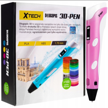 Ogłoszenie - Długopis 3D Xtech 3D-Pen 2 Generacja 100 M wkładu - Wielkopolskie - 89,99 zł