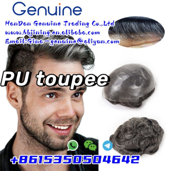 Ogłoszenie - 100% Human Hair Replacement Men's Wig Toupee whatsapp+8615350504642 - 50,00 zł