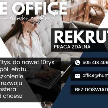 Ogłoszenie - REKRUTER - HOME OFFICE BEZ DOŚWIADCZENIA - 10 000,00 zł