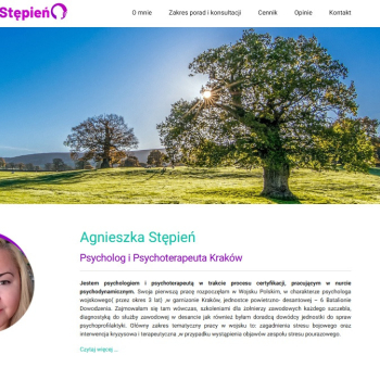 Ogłoszenie - Psychoterapeuta Kraków - Agnieszka Stępień - Małopolskie