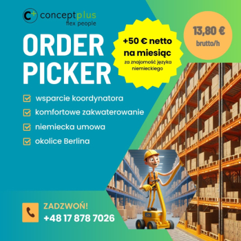 Ogłoszenie - Komisjoner/Order picker (k/m) – Niemcy