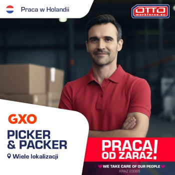 Ogłoszenie - Picker & packer | Praca w Holandii na magazynie GXO z markową odzieżą! - Zagranica