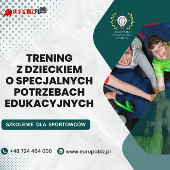 Ogłoszenie - Trening z dzieckiem o specjalnych potrzebach edukacyjnych - szkolenie - Zachodniopomorskie - 250,00 zł