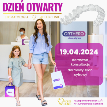 Ogłoszenie - Ortodoncji nakładki  przezroczyste Dr Sandra Adeeb Dąbrowa Górnicza - Śląskie
