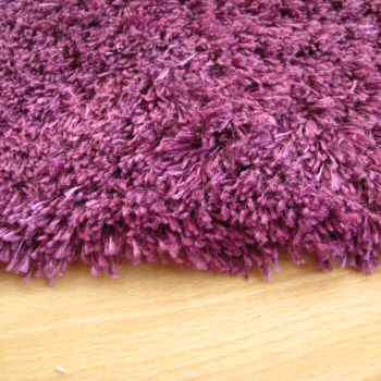 Ogłoszenie - Czysty, puszysty dywan shaggy, fioletowy 70 x 130 cm - 75,00 zł