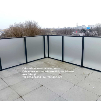 Ogłoszenie - Oklejamy balkony w Warszawie -Folie na szklane balustrady balkonowe **FOLIA NA BALKON Warszawa **Oklejanie - 130,00 zł