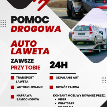 Ogłoszenie - Pomoc drogowa / auto laweta / holowanie / transport - Poznań