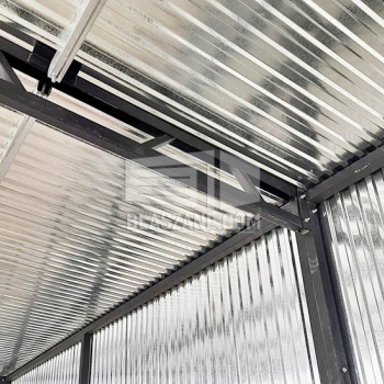 Ogłoszenie - Carport Wiata garażowa - 12x4m Ocynk - Dach spad w tył BL116 - 18 950,00 zł