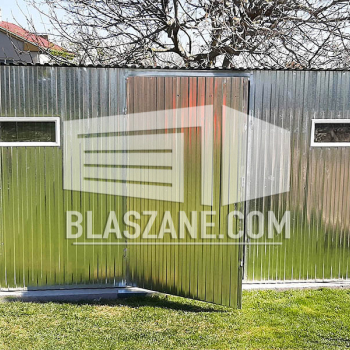 Ogłoszenie - Blaszak - Garaż Blaszany 3x5 Drzwi - Ocynk - 2x okno dach Spad w Tył BL94 - 4 300,00 zł