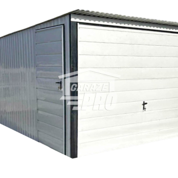 Ogłoszenie - Garaż blaszany 3x5 brama uchylna - drzwi - Biały Dach spad w tył GP275 - Lubelskie - 4 890,00 zł