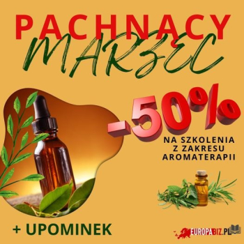 Ogłoszenie - -50% na szkolenia z zakresu aromaterapii w EuropaBiz! - Szczecin - 75,00 zł
