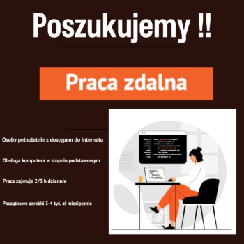 Ogłoszenie - Praca zdalna online dla każdego - Małopolskie - 3 500,00 zł