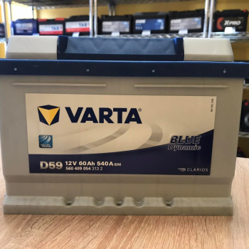 Ogłoszenie - Akumulator VARTA Blue Dynamic D59 60Ah 540A - Mazowieckie - 340,00 zł