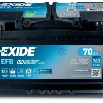 Ogłoszenie - Akumulator Exide EFB START&STOP 70Ah 760A Prawy Plus - Mazowieckie - 540,00 zł