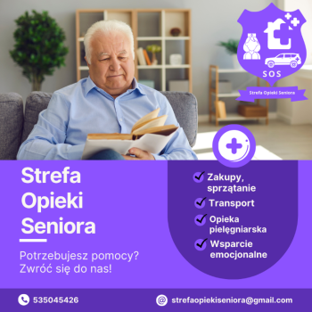 Ogłoszenie - Domowa opieka seniora i transport - Piła