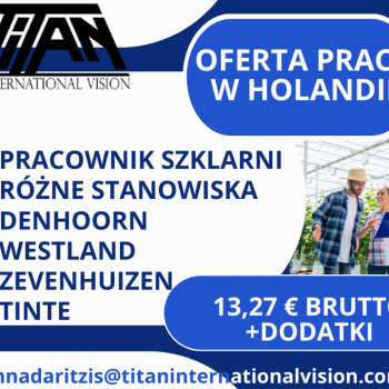 Ogłoszenie - PRACOWNIK SZKLARNI DEN HORN 13,27 € BRUTTO/H + DODATKI - Opole