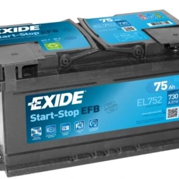Ogłoszenie - Akumulator Exide Start Stop EFB 75Ah 730A PRAWY PLUS - 600,00 zł
