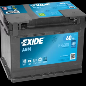 Ogłoszenie - Akumulator EXIDE AGM START&STOP EK600 60Ah 680A - Mazowieckie - 550,00 zł