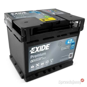 Ogłoszenie - Akumulator Exide Premium 47Ah 450A PRAWY PLUS - Wesoła - 290,00 zł