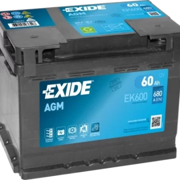 Ogłoszenie - Akumulator EXIDE AGM START&STOP EK600 60Ah 680A - 550,00 zł