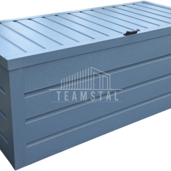 Ogłoszenie - Skrzynia ogrodowa metalowa kufer 150x60x70cm antracyt TS609 - Wągrowiec - 1 850,00 zł