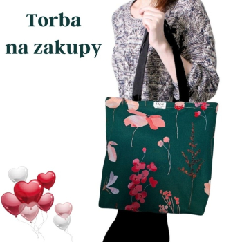 Ogłoszenie - Torba siatka na zakupy – Pink Flowers - 26,00 zł