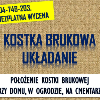 Ogłoszenie - Położenie kostki brukowej, cena tel. 504-746-203, Wrocław, brukarz, usługi - Wrocław