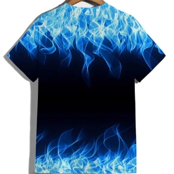 Ogłoszenie - T - Shirt Męski Koszulka 3D Nadruk Fire- Ogień  rozmiar L - 30,00 zł
