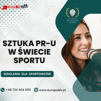 Ogłoszenie - Szkolenie - Sztuka PR-u w świecie sportu - Zachodniopomorskie - 250,00 zł