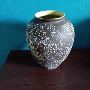Ogłoszenie - Ceramiczny ręcznie zdobiony wazon Carstens Toennieshof. West Germany. - Wielkopolskie - 160,00 zł