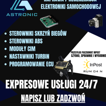Ogłoszenie - Naprawa i regeneracja elektroniki samochodowej - Pomorskie - 9,00 zł