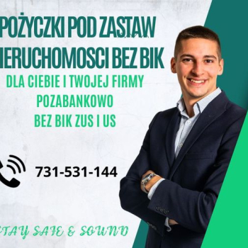 Ogłoszenie - POZABANKOWE POZYCZKI POD ZASTAW NIERUCHOMOSCI ODDLUZENIA INWESTYCJE - Wielkopolskie - 100,00 zł