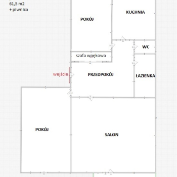 Ogłoszenie - Sprzedam prywatnie, bez prowizji mieszkanie na osiedlu Zachód Chełm 61,5 m2 parter - Chełm - 369 000,00 zł