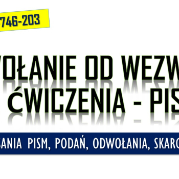 Ogłoszenie - Napisanie odwołania od ćwiczeń wojskowych. Tel. 504-746-203, pomoc, wzór pisma. Biuro pisania pism i podań, cennik