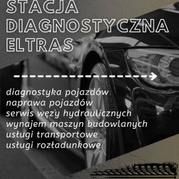 Ogłoszenie - BADANIA TECHNICZNE PRZEGLĄDY WYNAJEM MASZYN TRANSPORT ELTRAS BIAŁYSTOK - Białystok - 99,00 zł