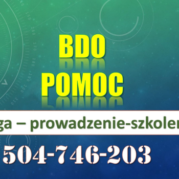 Ogłoszenie - Szkolenie Baza Danych o Odpadach, tel. 504-746-203, program, termin Szkolenia indywidualne, BDO z odpadów. - Wrocław