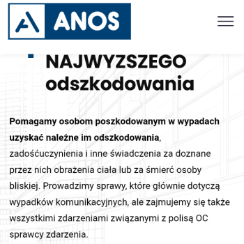 Ogłoszenie - Odszkodowania Renty Zadośćuczynienia