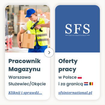 Ogłoszenie - Pracownik magazynowy - Warszawa Służewiec/Okęcie/Białołęka - Mazowieckie