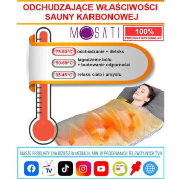 Ogłoszenie - SAUNA KARBONOWA 80C MOSATI - polskie menu + certyfikat oryginalności - Dolnośląskie - 4 690,00 zł