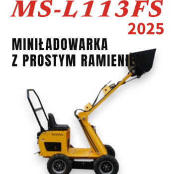 Ogłoszenie - Mini Ładowarka kołowa z prostym ramieniem MS-L113FS JSB - Nowa 2025 - 26 999,00 zł