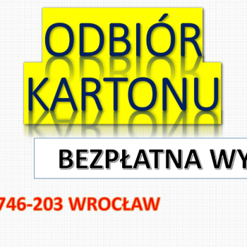 Ogłoszenie - Odbiór, makulatury, kartonu, tel. 504-746-203, skup książek, Wrocław,  Odbiór kartonu, gazet, makulatury - Wrocław