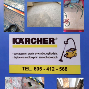 Ogłoszenie - Karcher Dachowa 605-412-568 pranie czyszczenie wykładzin dywanów tapicerki meblowej i samochodowej ozonowanie - Wielkopolskie