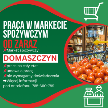 Ogłoszenie - Praca w markecie, Dino Polska S.A., Domaszczyn - Wrocław