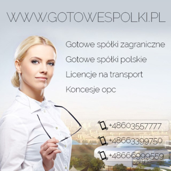 Ogłoszenie - Gotowe Spółki Zagraniczne z VAT UE z dyrektorem nominowanym i rachunkiem bankowym  603557777