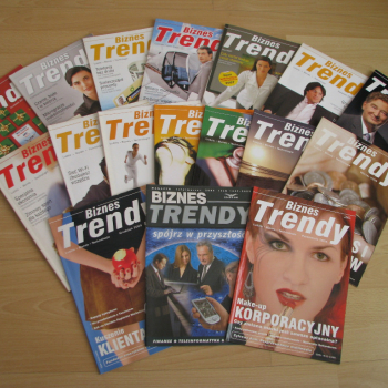 Ogłoszenie - Biznes Trendy magazyn 2005r, 2006r i 2007r. - Kraków - 5,00 zł