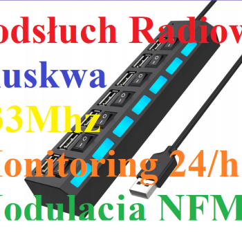 Ogłoszenie - HUB USB 2.0 Podsłuch 433Mhz NFM Praca Ciągła - Końskie - 330,00 zł