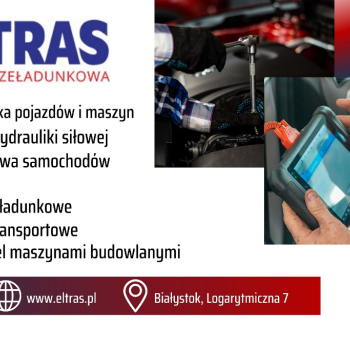 Ogłoszenie - TRANSPORT CIĘŻAROWY WYNAJEM MASZYN SERWIS DIAGNOSTYKA ELTRAS BIAŁYSTOK - 100,00 zł