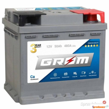Ogłoszenie - Akumulator GROM Premium 50Ah 480A - Gdynia - 330,00 zł
